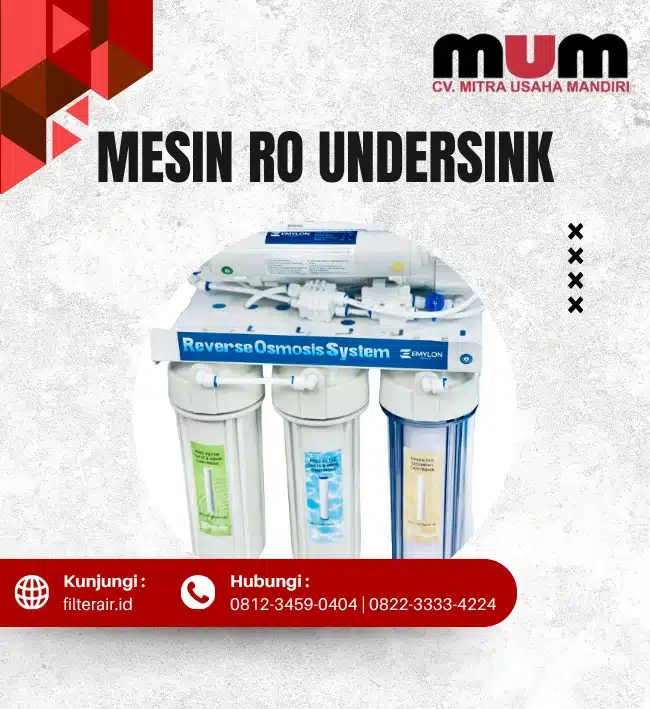 Mesin RO 500 GPD Undersink
