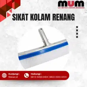 SIKAT KOLAM RENANG HEAD STAINLESS 18 INCH