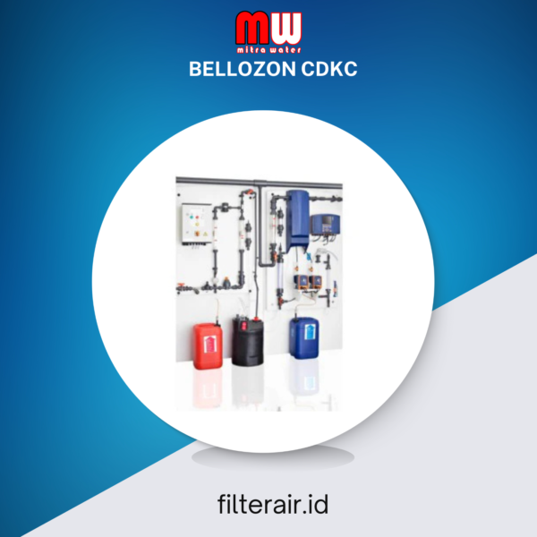 generator klor dioksida otomatis BelloZon CDKc dari ProMinent dengan desain modular untuk aplikasi disinfeksi air industri dan air minum.