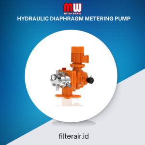 Hydraulic Diaphragm Metering Pump industri HYDRO API dengan head membran PTFE multilayer dan bodi berbahan tahan korosi
