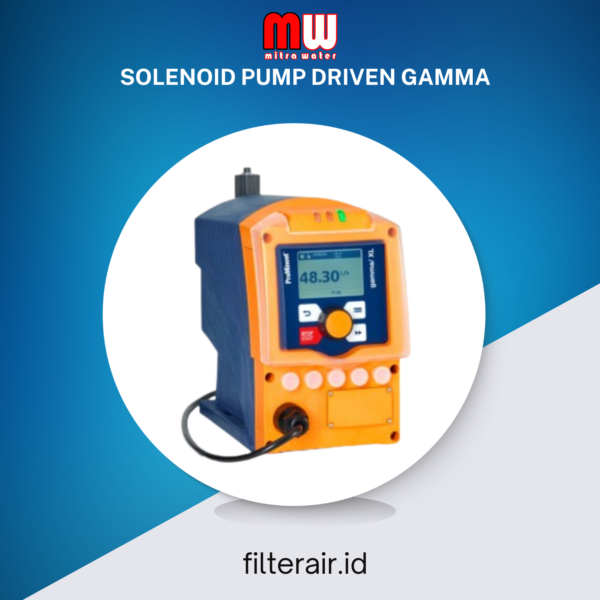 Solenoid driven metering pump gamma/X ProMinent untuk dosing kimia presisi di industri pengolahan air