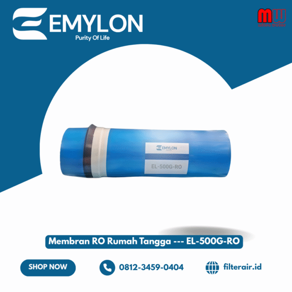 Membran RO Rumah Tangga 500 GPD --- EL-500G-RO