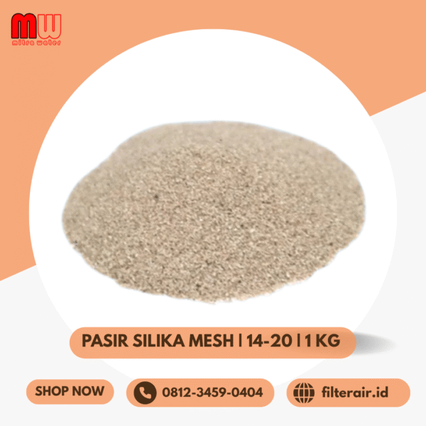 Jual Pasir Silika Mesh 14-20 1Kg