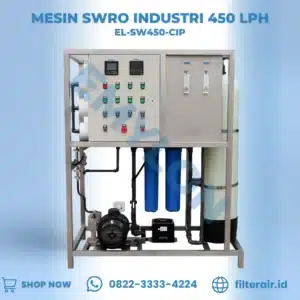 Mesin SWRO Industri 450 LPH / EL-SW450-CIP