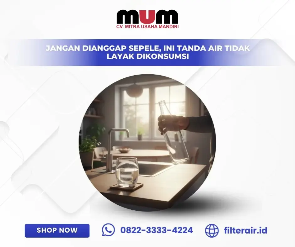 Jangan Di anggap Sepele, Ini Tanda Air Tidak Layak Di konsumsi