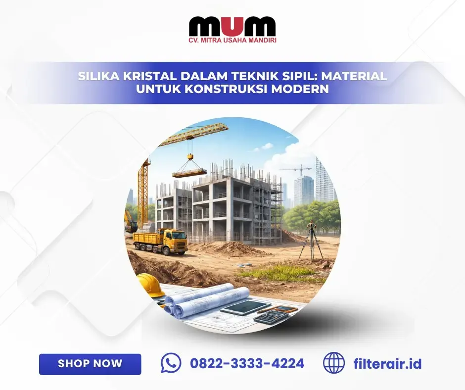 Silika Kristal dalam Teknik Sipil: Material untuk Konstruksi Modern